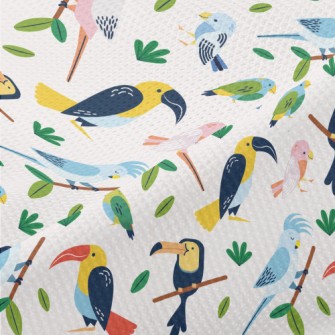 Tropical Bird Piqué