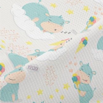 Baby Hippopotamus Piqué