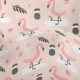 Pineapple Flamingo Lightweight Performance Linen