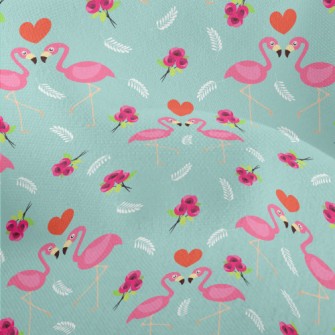 Flamingo And Rose Lightweight Performance Linen