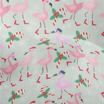 Christmas Flamingo Lightweight Performance Linen