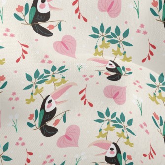 Cute Bird Lightweight Performance Linen