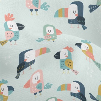 Parrots And Toucans Lightweight Performance Linen