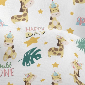 Birthday Hat Giraffe Lightweight Performance Linen