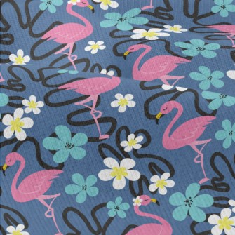 Small Flower Flamingo Modern Jersey
