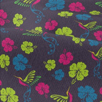 Hibiscus Flower And Hummingbir Modern Jersey