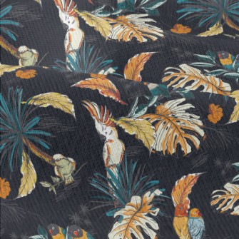 Tropical Plants And Parrots Modern Jersey