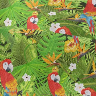 Flowers And Parrots Modern Jersey