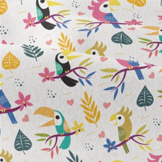 Cute Toucan And Parrot Modern Jersey