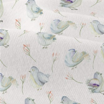 Blue Bird And Flower Modern Jersey