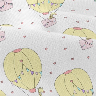 Hot Air Balloon Giraffe Modern Jersey