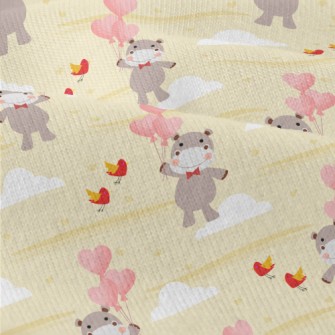 Love Balloon Hippopotamus Modern Jersey