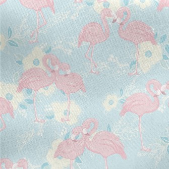 Love Each Other Flamingo Jersey Backed Fleece