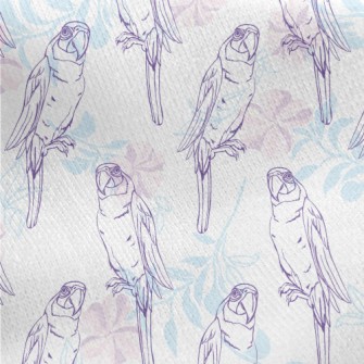 Beautiful Parrot Jersey Backed Fleece