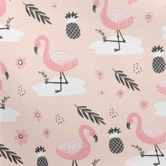 Pineapple Flamingo Pongee