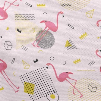 Modern Flamingo Pongee