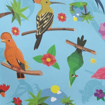 Various Parrots Pongee