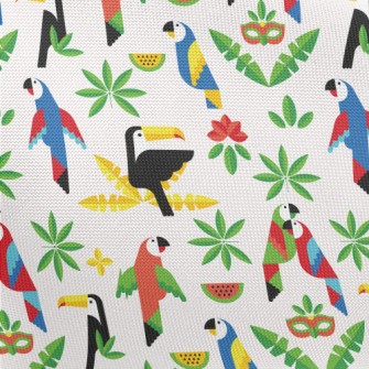 Watermelon Parrot Toucan Pongee