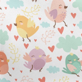 Lively Little Bird Pongee