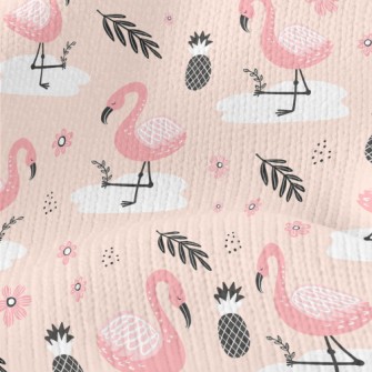 Pineapple Flamingo Stretch Jersey