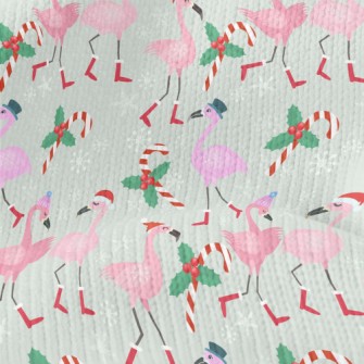 Christmas Flamingo Stretch Jersey