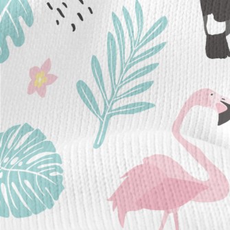 Toucan And Flamingo Stretch Jersey