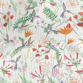 Hummingbird In The Garden Stretch Jersey