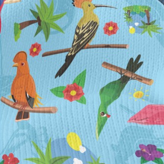 Various Parrots Stretch Jersey
