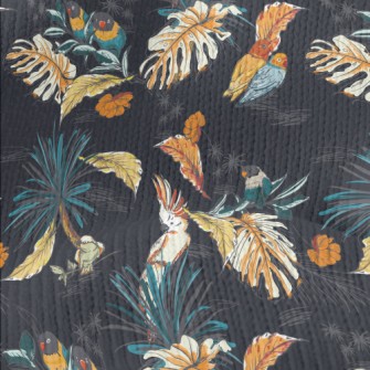 Tropical Plants And Parrots Stretch Jersey