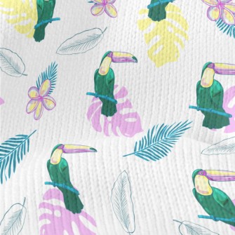 Palm Leaf Toucan Stretch Jersey