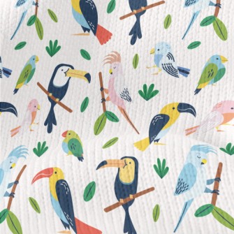 Tropical Bird Stretch Jersey