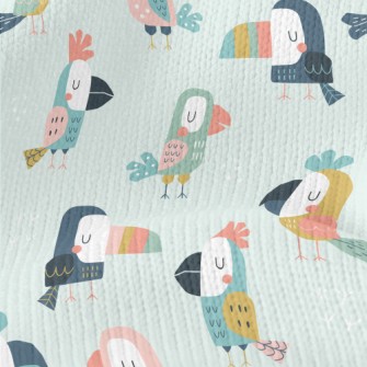 Parrots And Toucans Stretch Jersey