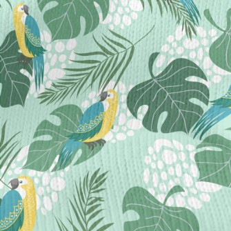 Birds And Leaves Stretch Jersey