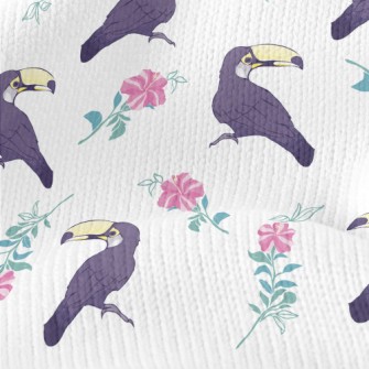 Toucan And Flowers Stretch Jersey