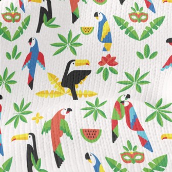 Watermelon Parrot Toucan Stretch Jersey