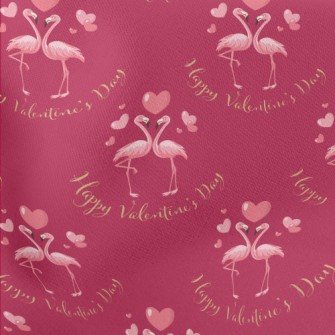 Flamingo Couple Lightweight Cotton Poplin