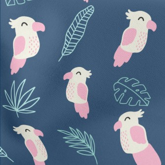 Cute Parrot Lightweight Cotton Poplin