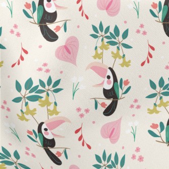 Cute Bird Lightweight Cotton Poplin