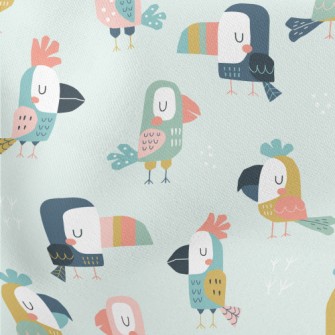 Parrots And Toucans Lightweight Cotton Poplin