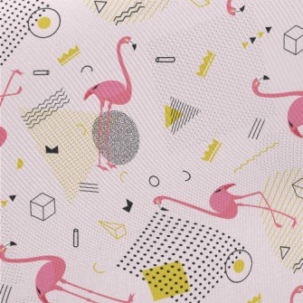 Modern Flamingo Midweight Cotton Poplin
