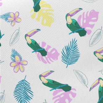 Palm Leaf Toucan Midweight Cotton Poplin