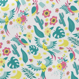 Cactus Parrot Midweight Cotton Poplin