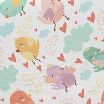 Lively Little Bird Midweight Cotton Poplin
