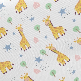 Smiling Giraffe Midweight Cotton Poplin