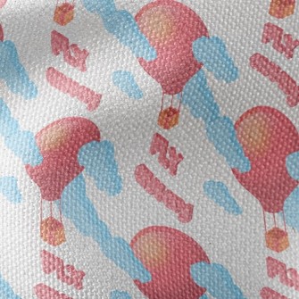 Hot Air Balloon Flying Into Th Waterproof Canvas