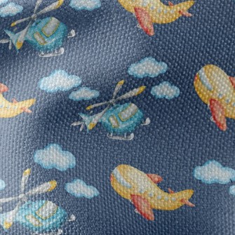 Helicopters And Passenger Plan Waterproof Canvas