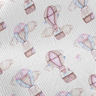 Cute Animals Riding In Hot Air Standard Corduroy