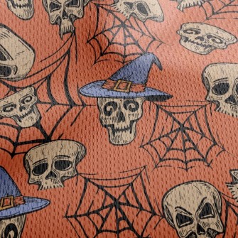 Dizzy Skull Athletic Mesh Flat Back