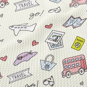 Take Transportation To Travel Birdseye Piqué