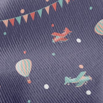 Airplane Hot Air Balloon Show Standard Corduroy
